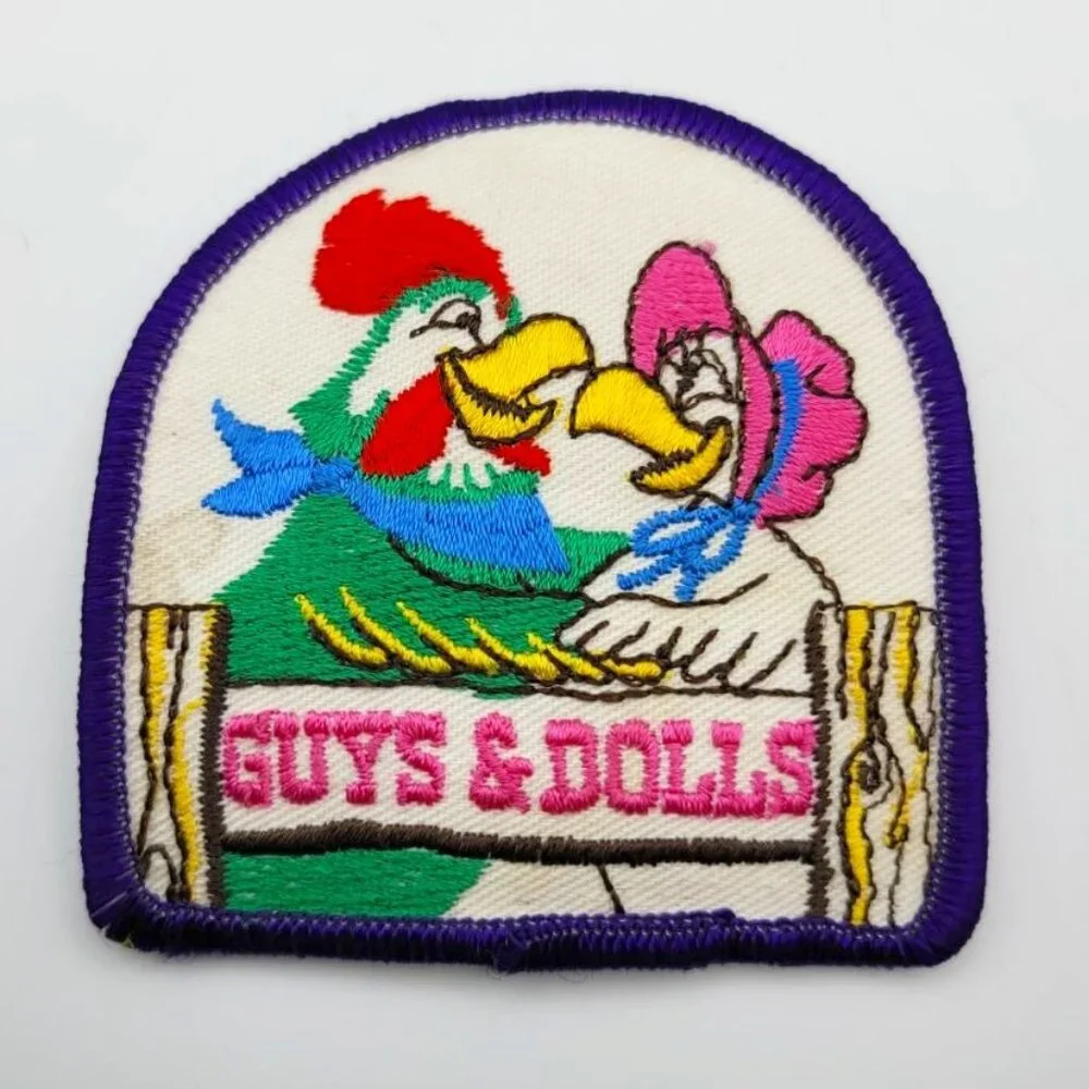 Girl Scout Badge Vintage Patch Brownie Retro Troop Guys Dolls‎ Chicken Rooster